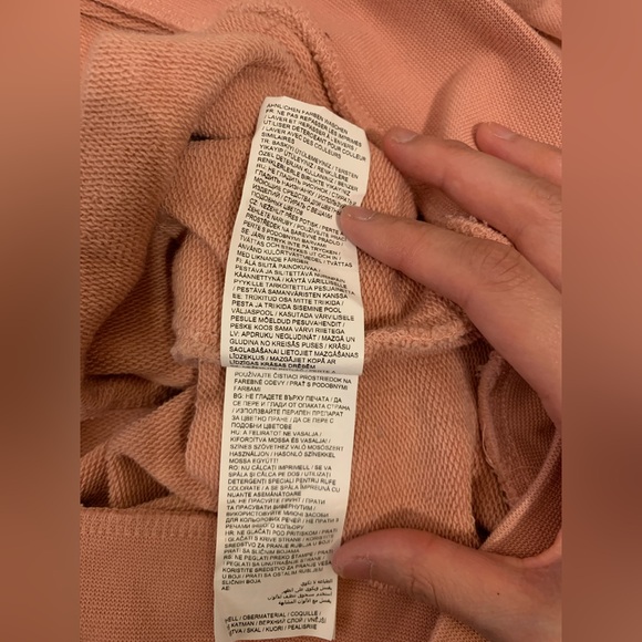 Puma X Tyakasha oversized pullover sweatshirt in peach pink color Size XS - Picture 15 of 16